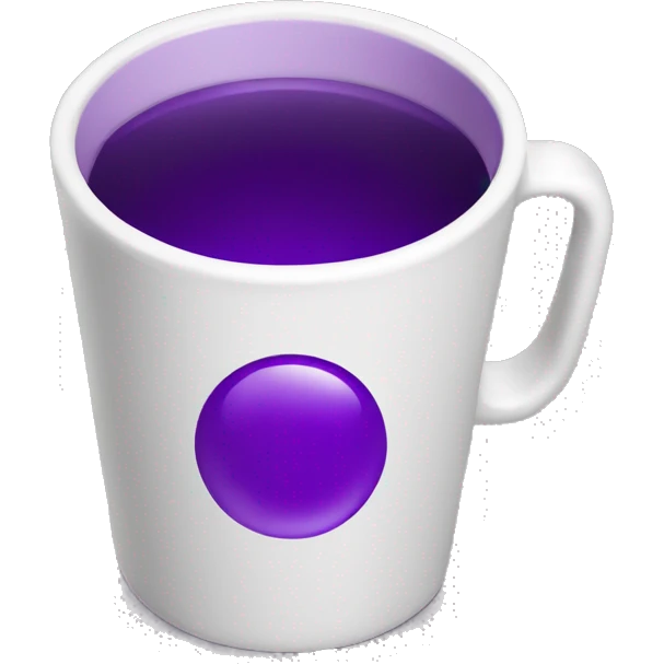 Cup with purple lean in it  emoji