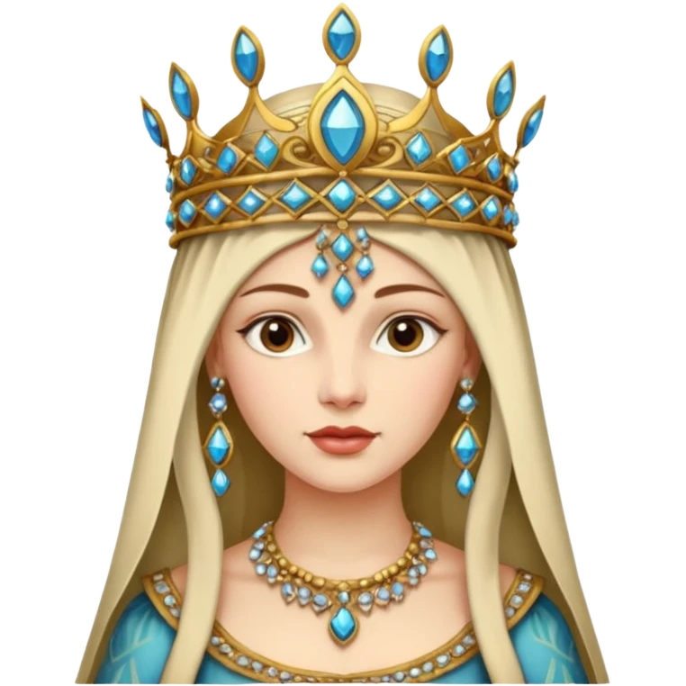  portrait of a Renaissance woman emoji