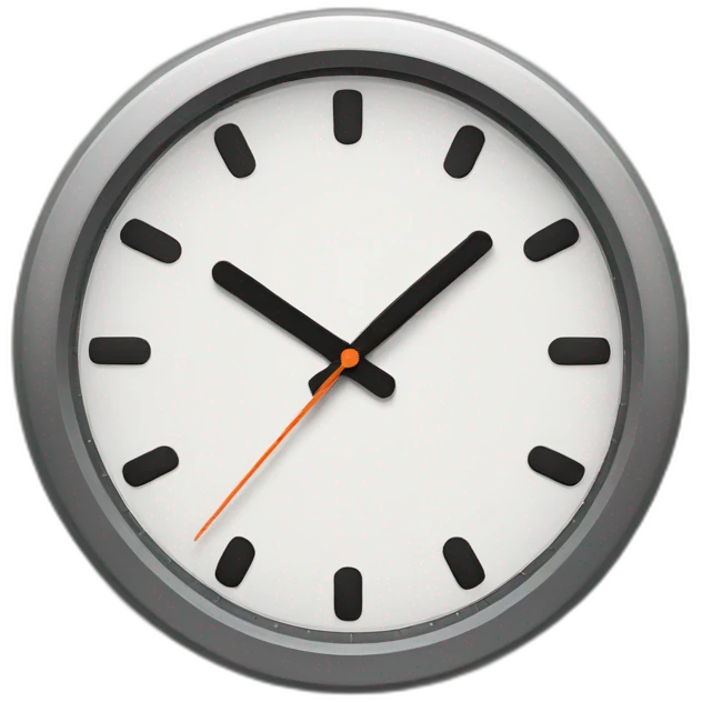 braun clock emoji