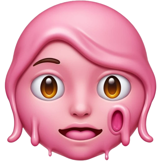 metamorphizing melted skin human emoji emoji