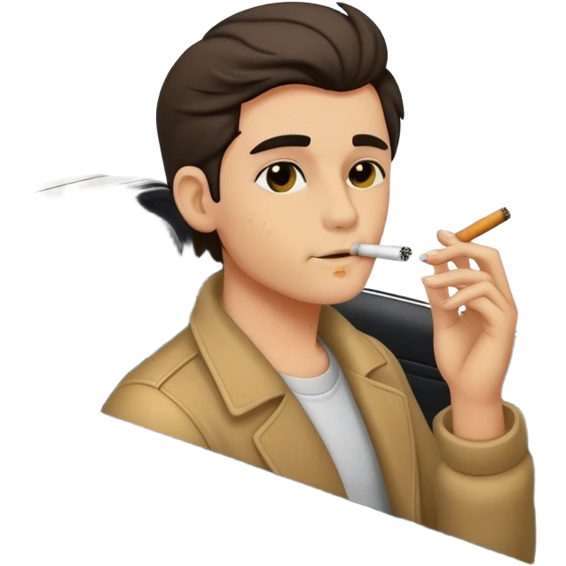 Smoking in car emoji