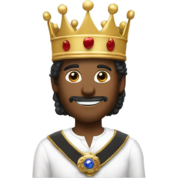 from the screen to the ring to the pen to the king emoji