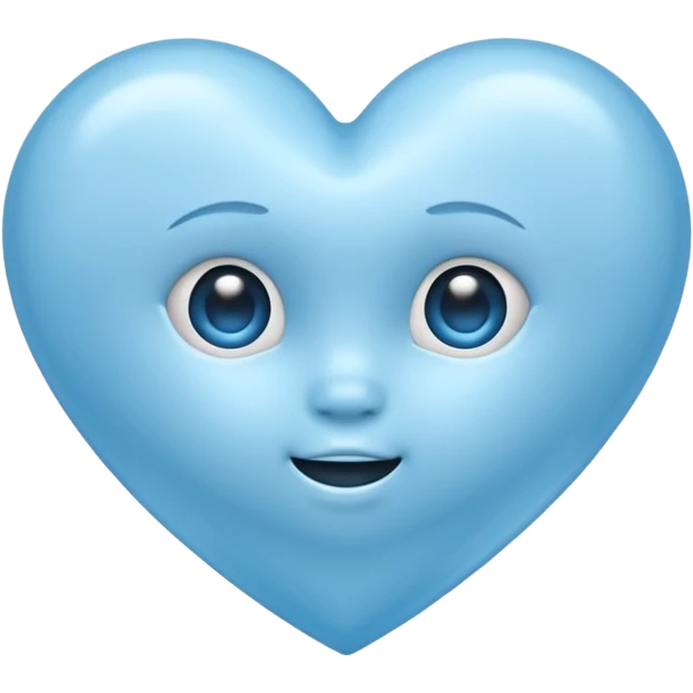 Baby blue heart  emoji