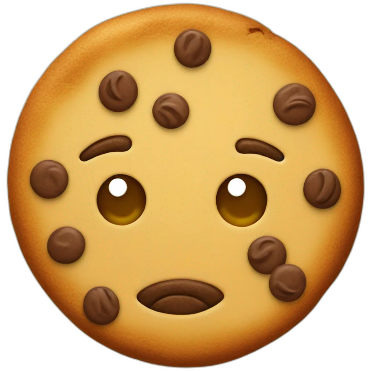 big face cookie emoji