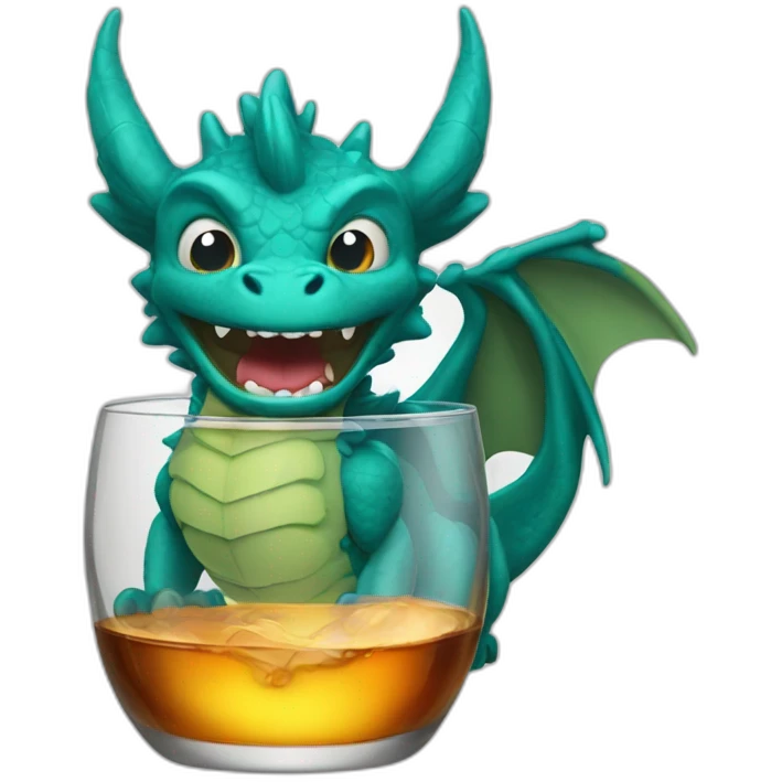 Dracofeu drink whisky  emoji