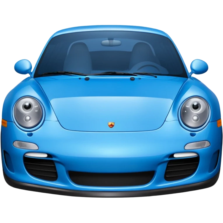 2004 blue porsche carrera with eyes emoji
