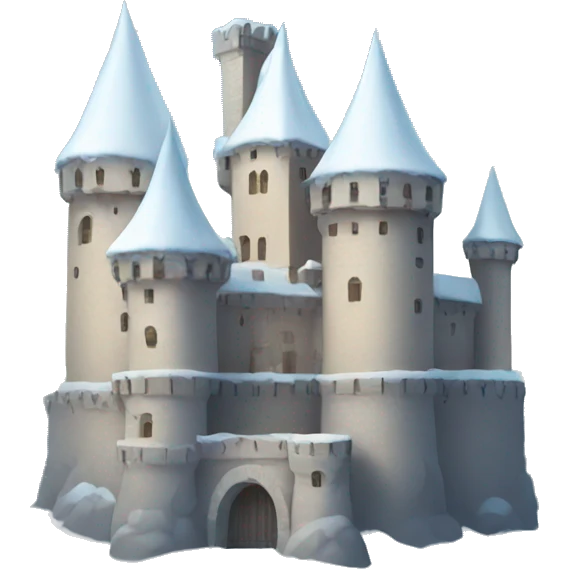 Snow covered castle  emoji