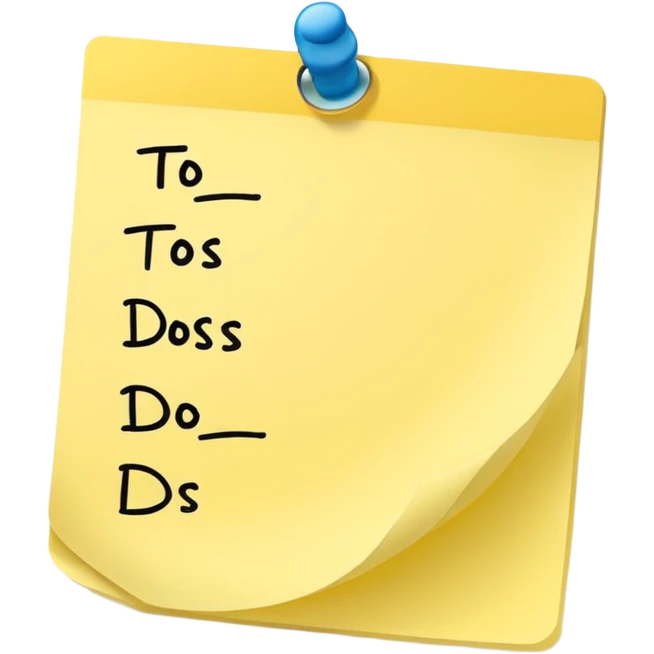 list of to dos emoji