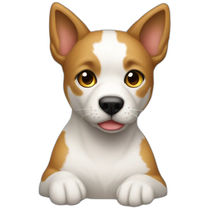 Persona mitad perro mitad gato emoji