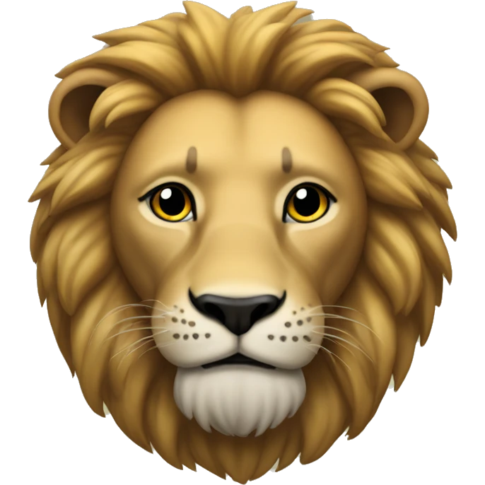 The lion with a black mustache emoji