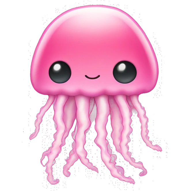 Jelly fish pastell pink emoji