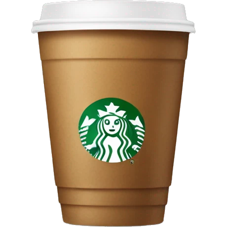 Starbucks coffee emoji