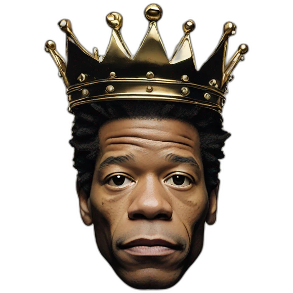 Jean Michel basquiat crown emoji