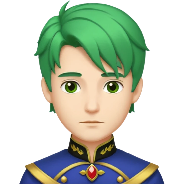 royal prince with green hair emoji