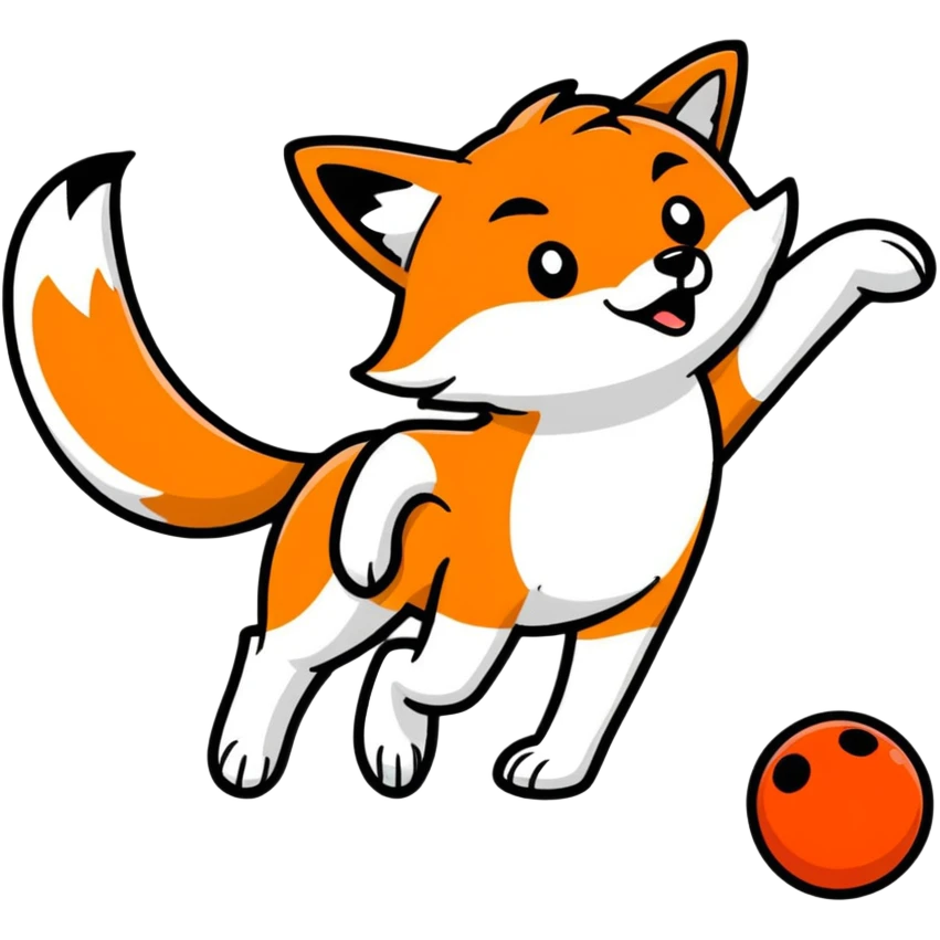 Fox bowling  emoji