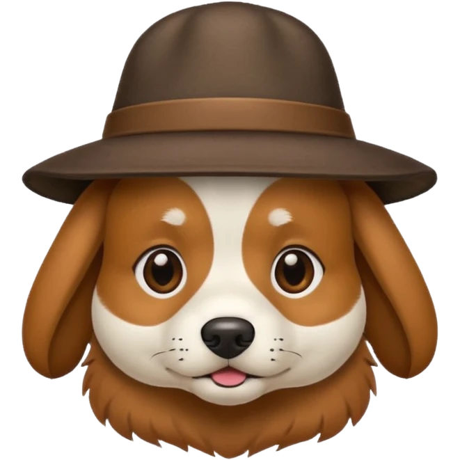 Dog wearing a hat  emoji