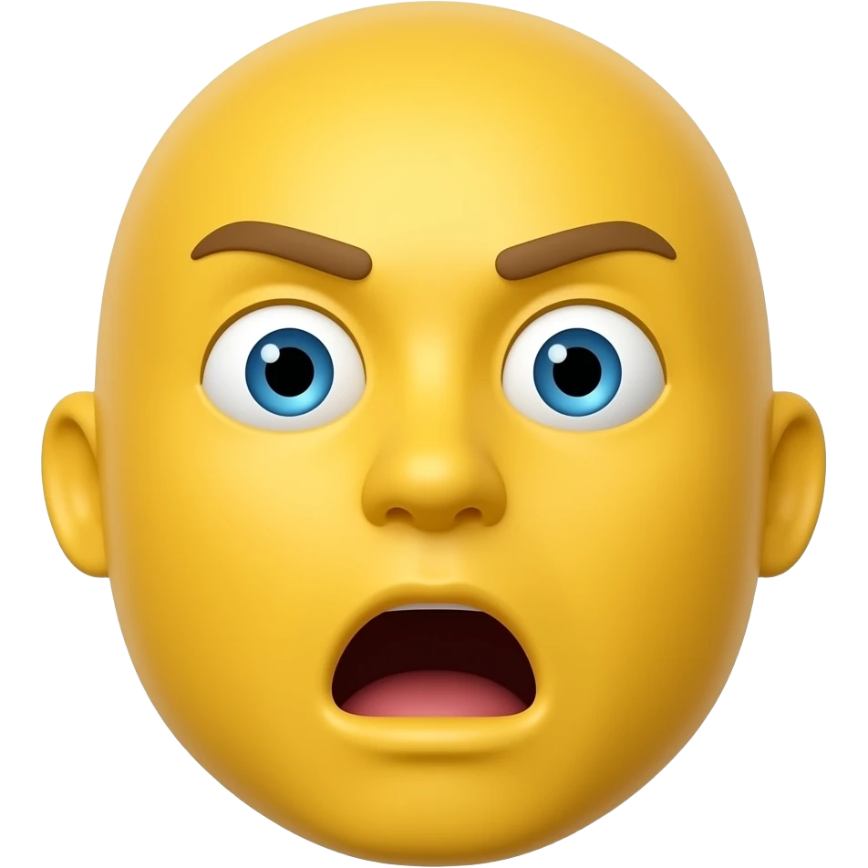 ايموچى اصفر  متفاجئ بصوت emoji