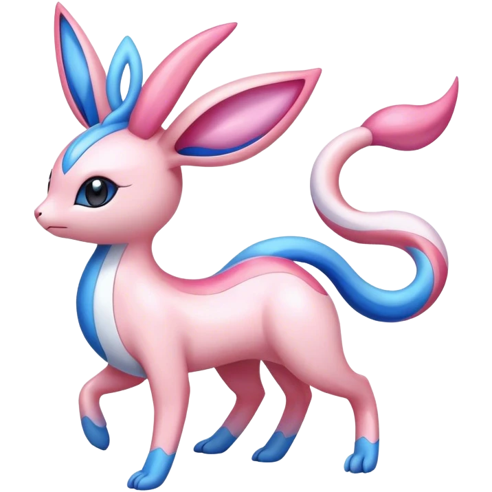 Colorful Sylveon-Milotic-hybrid emoji