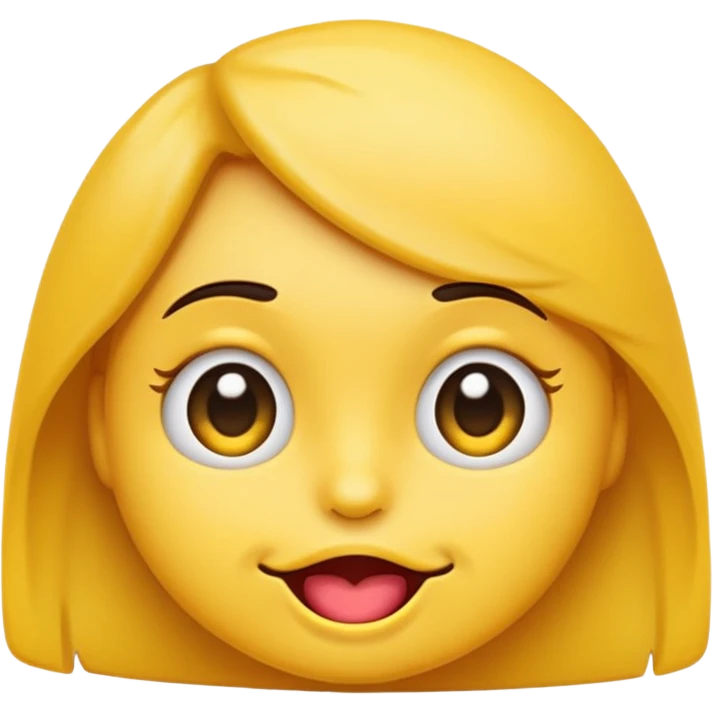 flirty emoji with raised eyebrow, biting lip emoji