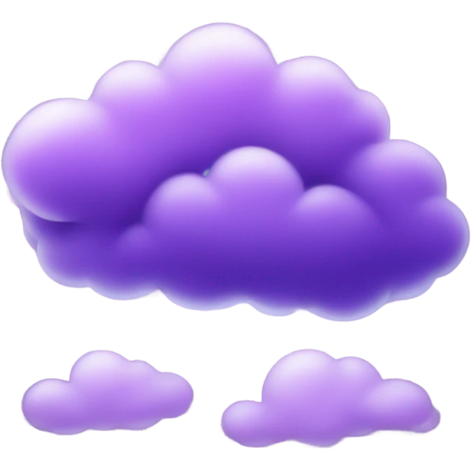 Purple cloud emoji