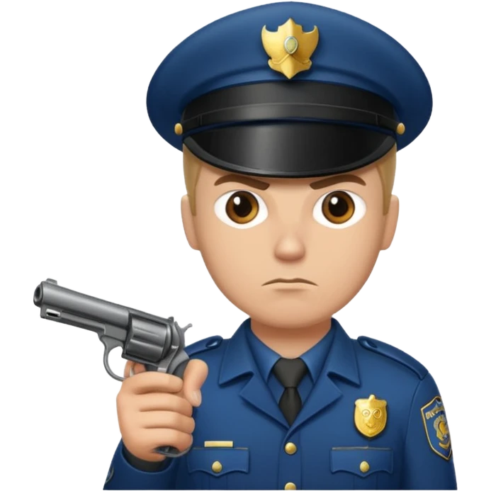 Policeman whth revolver gun emoji