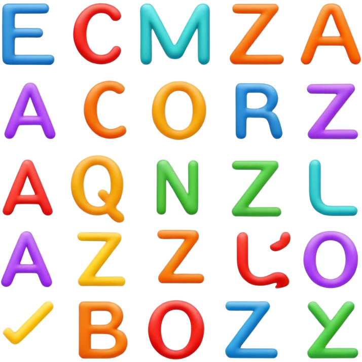 letters from a to z emoji
