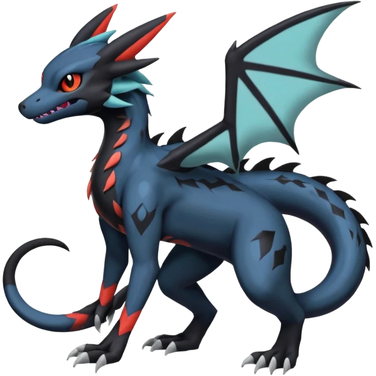 Spooky Nargacuga-Salandit-Umbreon-Noibat-Noivern-Silvally-Pokémon-Fakémon-fusion (full body) emoji