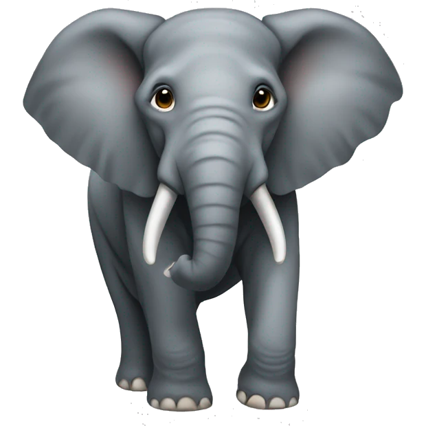 Visual of an elephant emoji