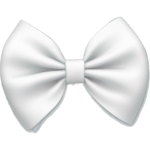 cute white bow emoji