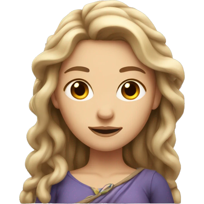 High fae woman with light brown hair emoji