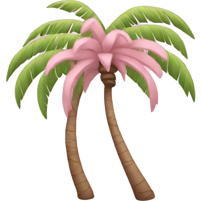 Light pink palm tree emoji