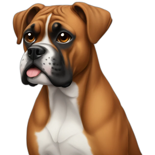 Boxer dog emoji
