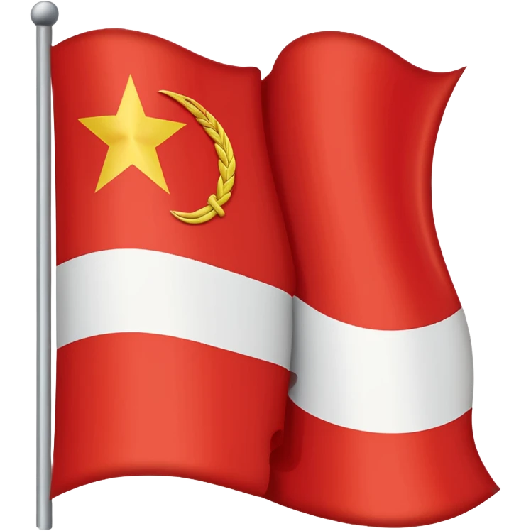 Wavy soviet union flag emoji emoji