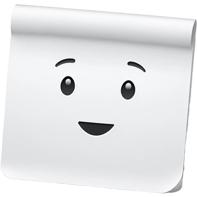 a piece of paper emoji