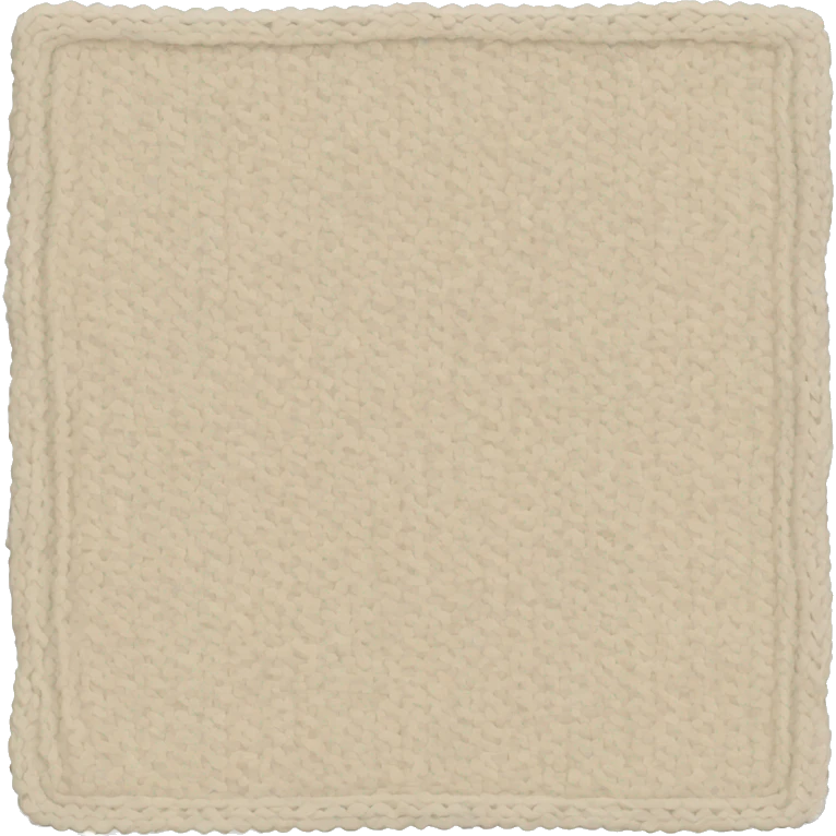 Cream knit blanket  emoji