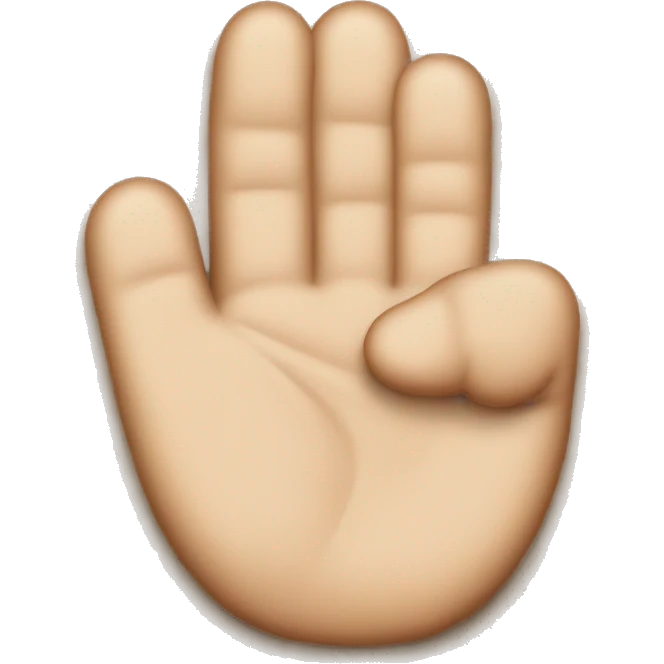 and emoji or a thumb in the middle emoji