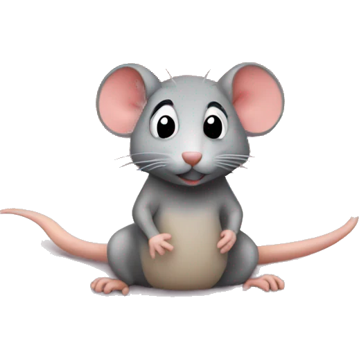 Rat on a romance bed emoji