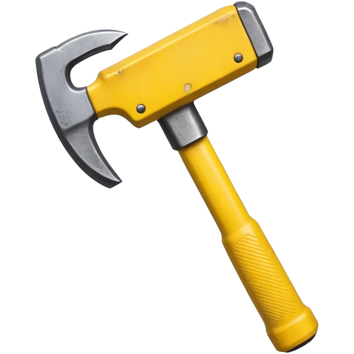 sledgehammer with a yellow grip emoji
