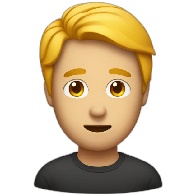 Men with a question mark on his face emoji