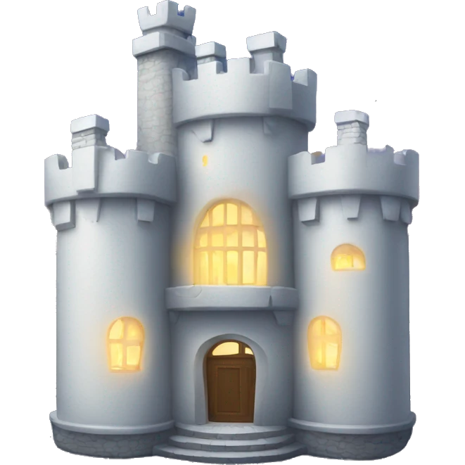 White castle in night emoji
