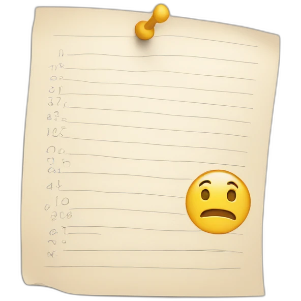 paper feedback emoji