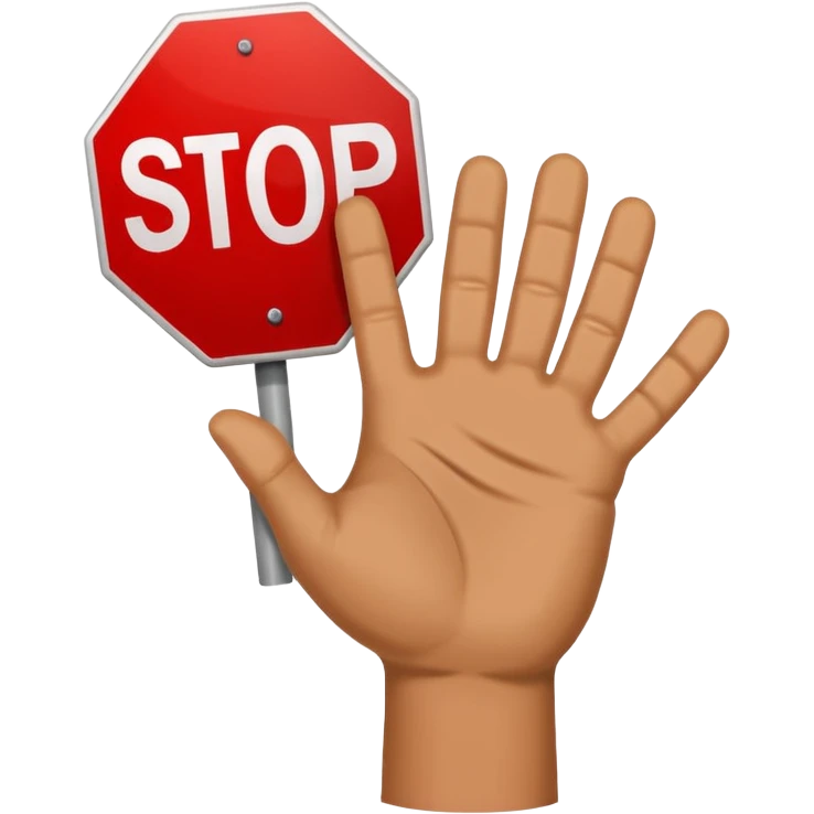 🛑+✋🏻  emoji