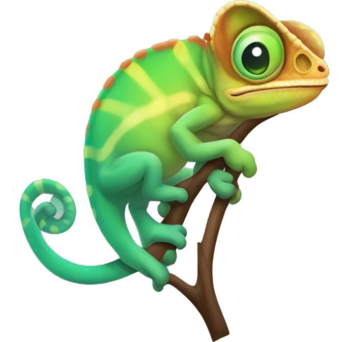 cute chameleon emoji