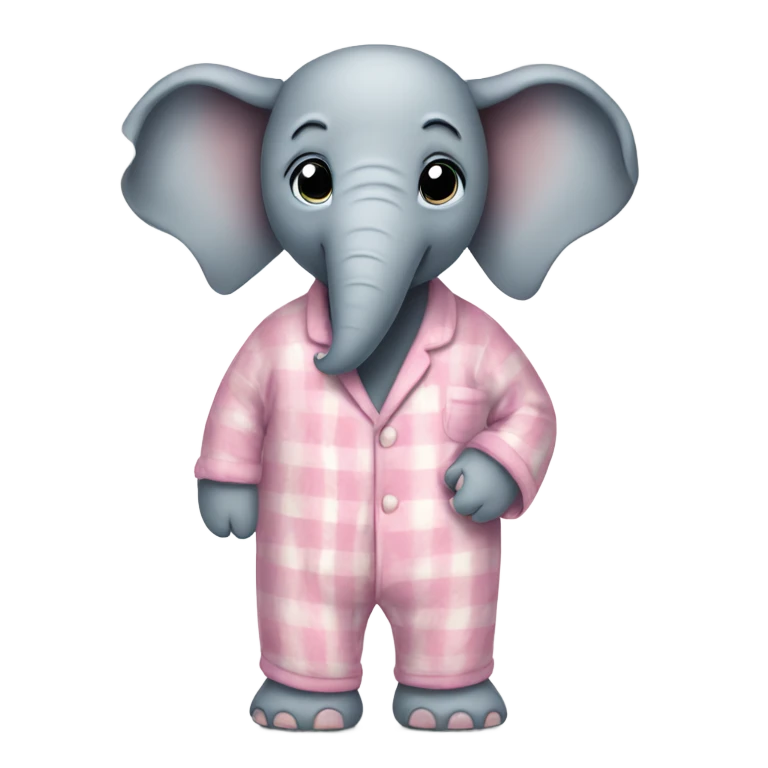 Elephant in pajamas  emoji