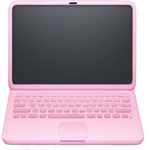 light pink laptop emoji