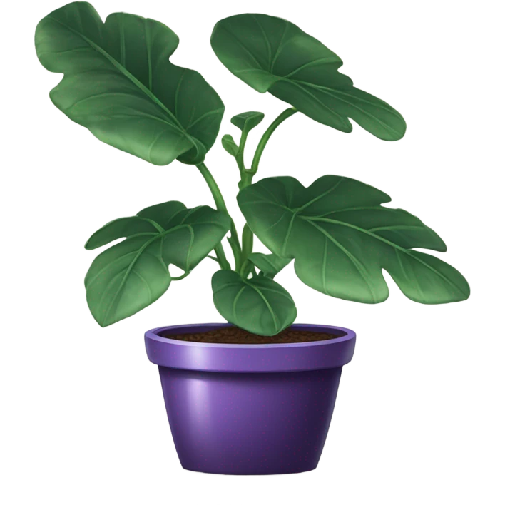 violet houseplant emoji