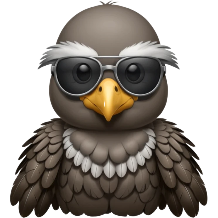 vulture wearing sunglasses emoji