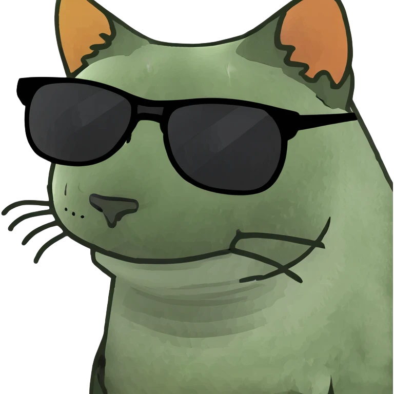 Cat with sunglasses emoji