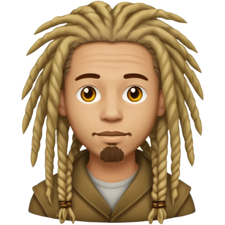 man light skin with dread  emoji