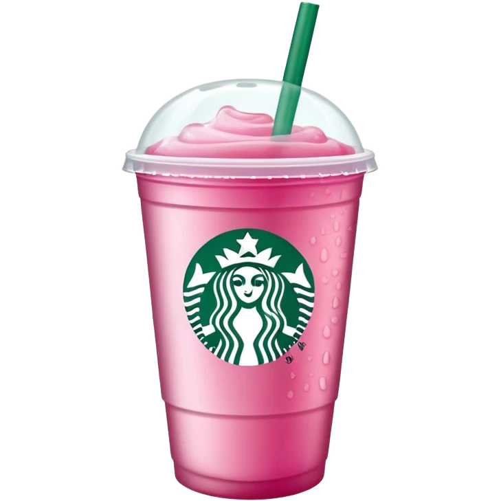 Starbucks pink drink cup emoji